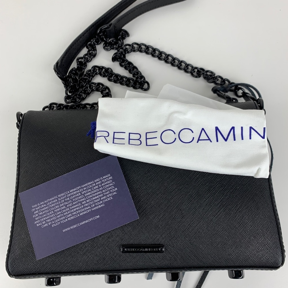 Rebecca Minkoff Black Leather Avery Crossbody Bag - Picture 5 of 7